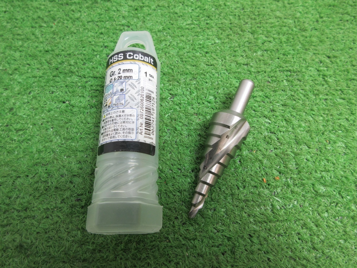 未使用品【 ALPEN / アルペン 】 72600620 2枚刃スパイラルステップドリル Φ4-20mm 832拍卖