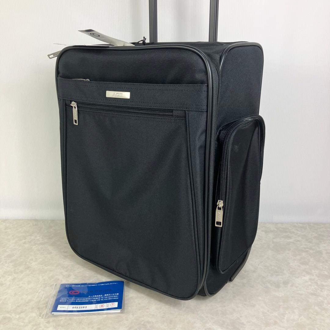 未使用☆ACE エース キャリーケース 24L ブラック 機内持ち込み拍卖