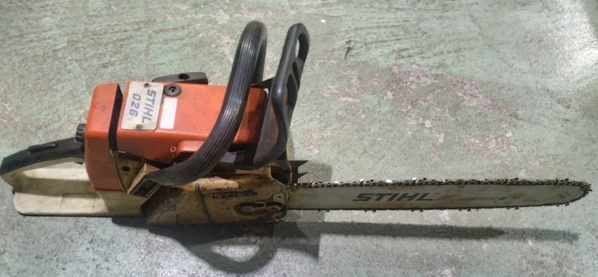 チェンソー 中古 スチール 026 動作未確認 ジャンク品 STIHL 40Cmバー ソーチェン付き拍卖