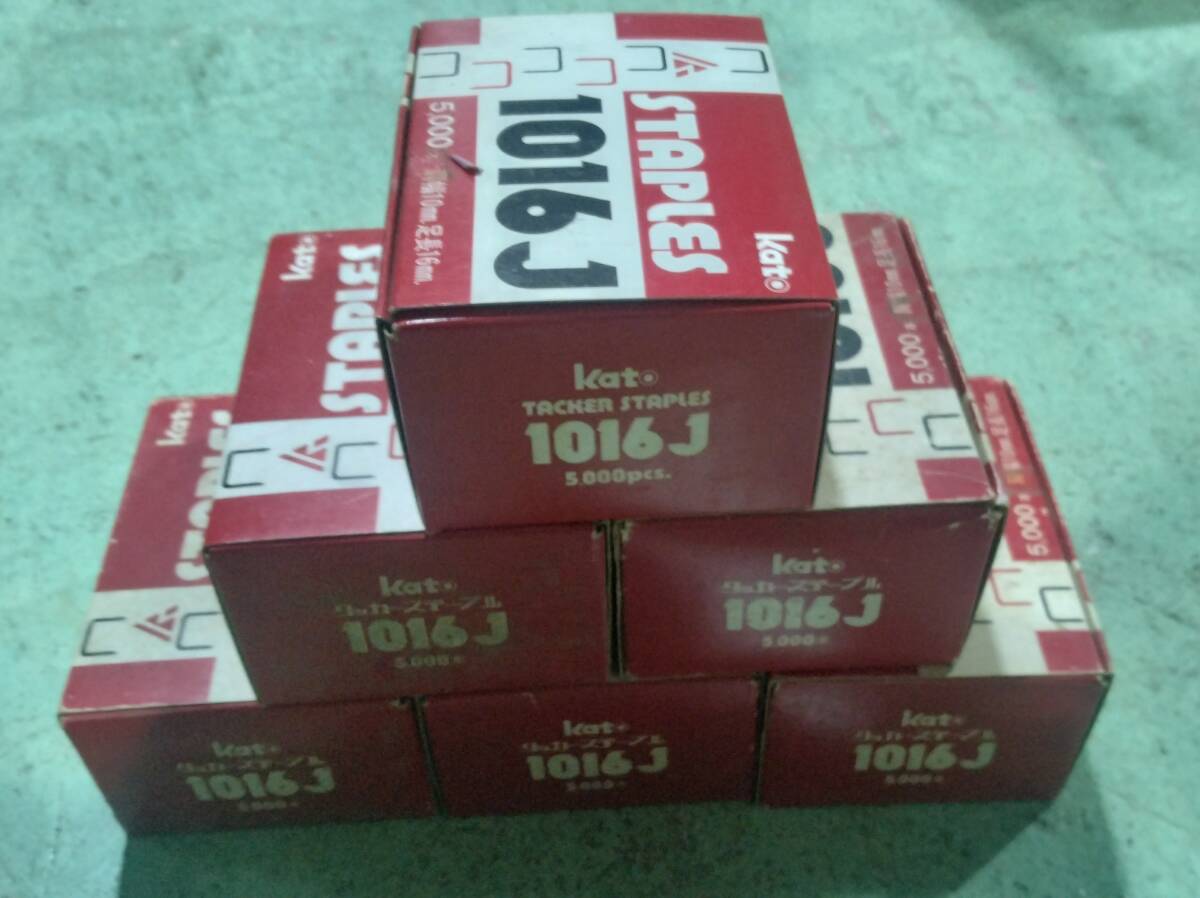 ステープル 1016J 5000本入り 6箱セットで タッカー 拍卖
