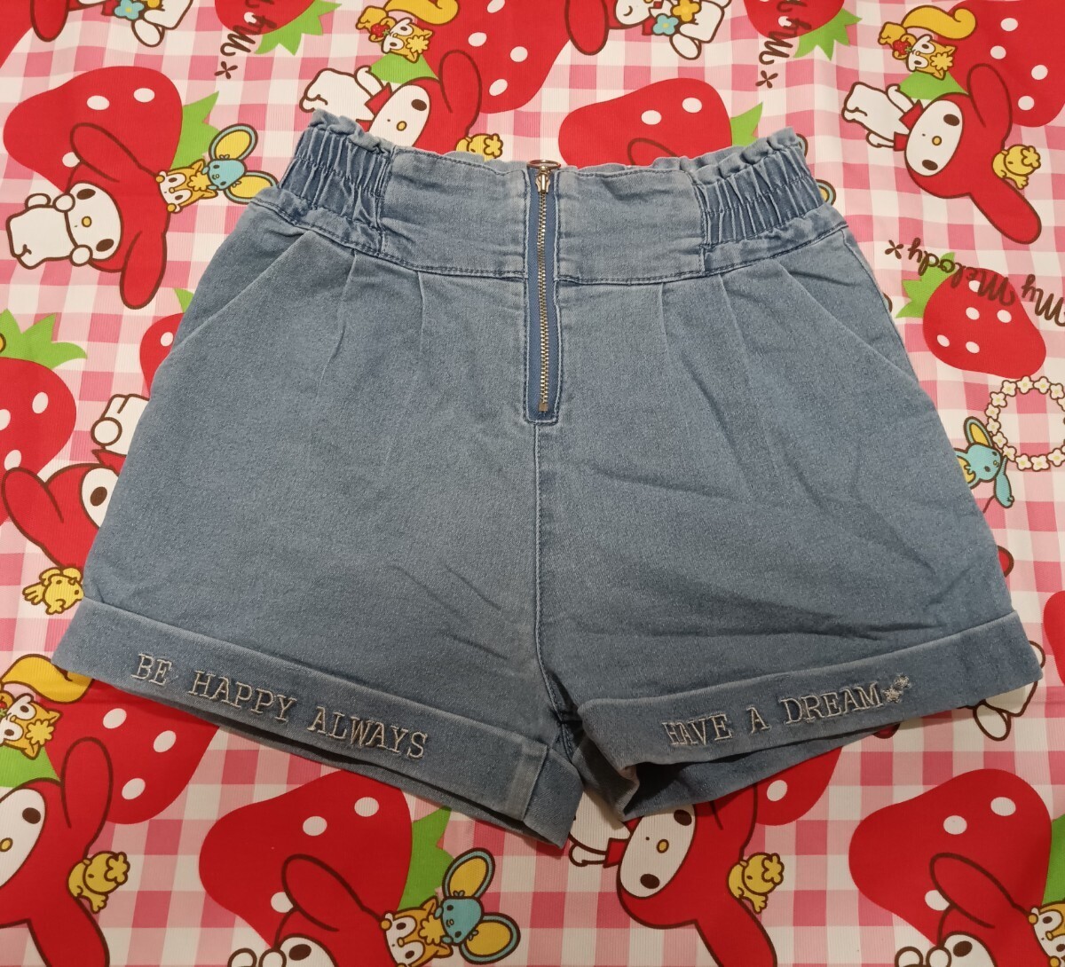 250 可愛い 子供服 女の子 女児 キッズ ショートパンツ デニム 150サイズ 記拍卖