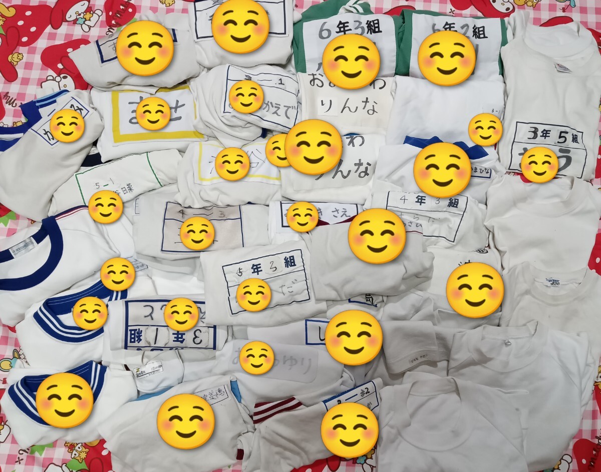 252 可愛いトレーニングシャツ 体操シャツ 運動着他 女の子 女児 キッズ 超大量 まとめて拍卖