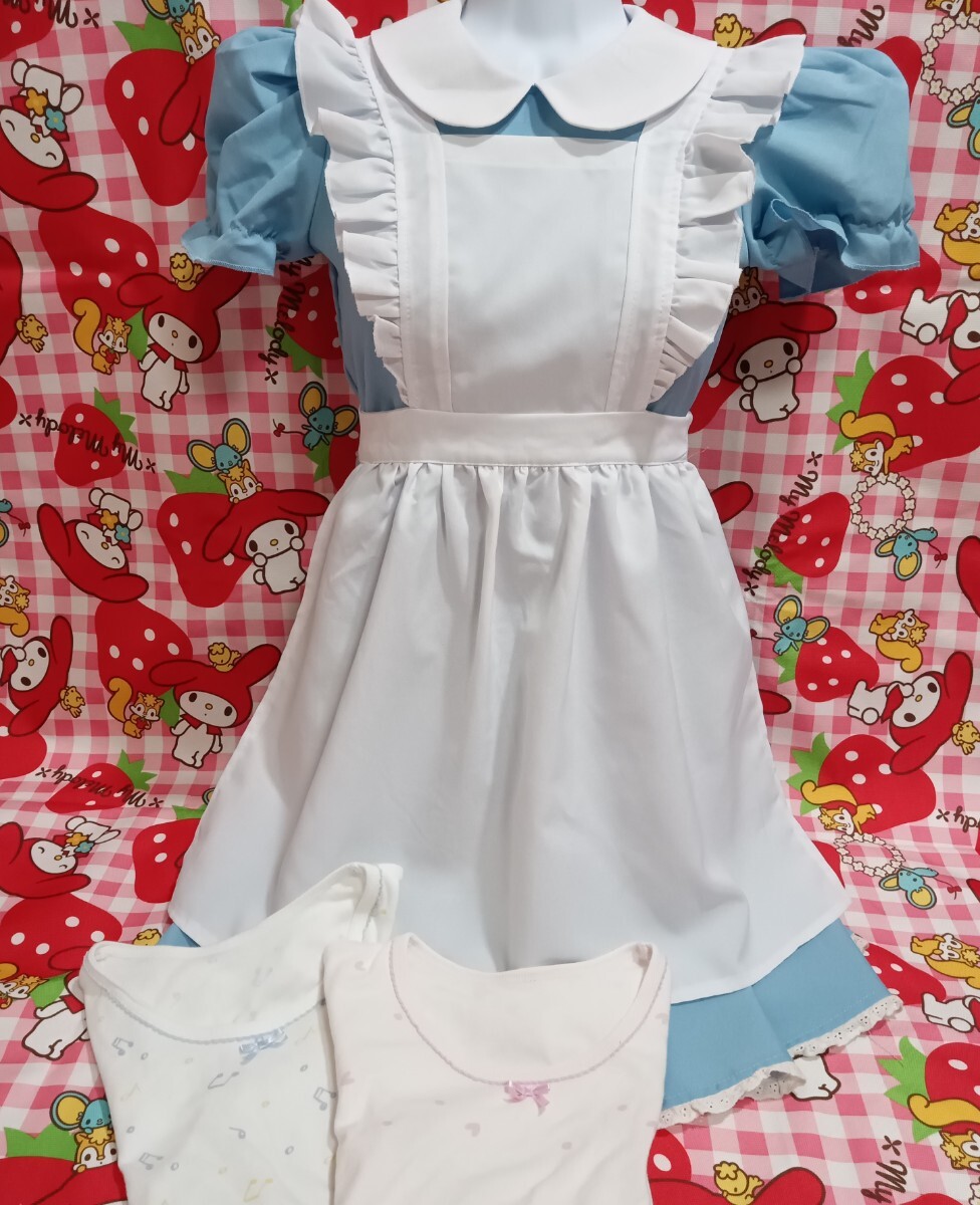 204 可愛い 子供服 女の子 女児 キッズ メイド服 コスプレ衣装 140サイズ 肌着セット 同一拍卖