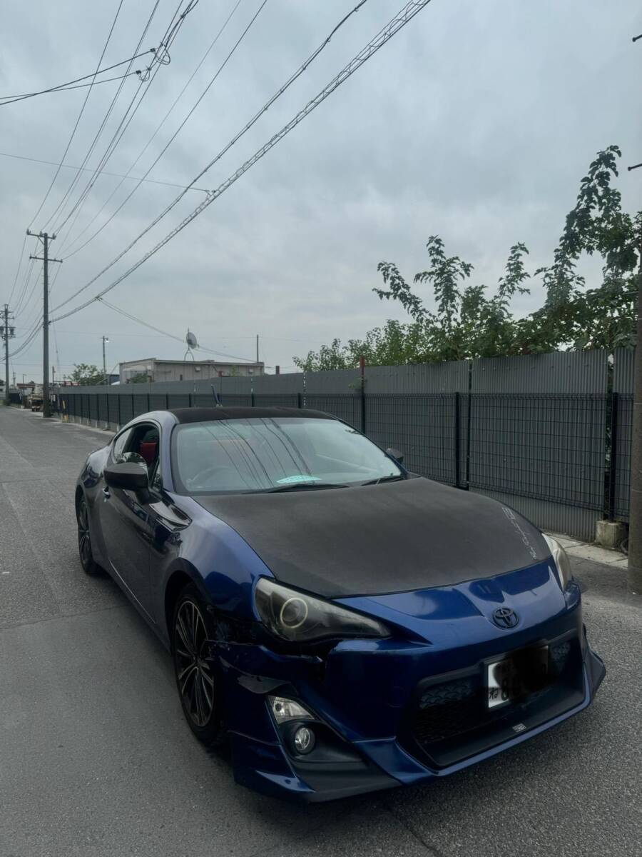 名古屋市発★ H25年 式86 GTリミテッド AT ★ Bカメラ ETC ★ 検R8年3月★ 売り切り★ 落札料のみ★ 右フロント破損★ 拍卖