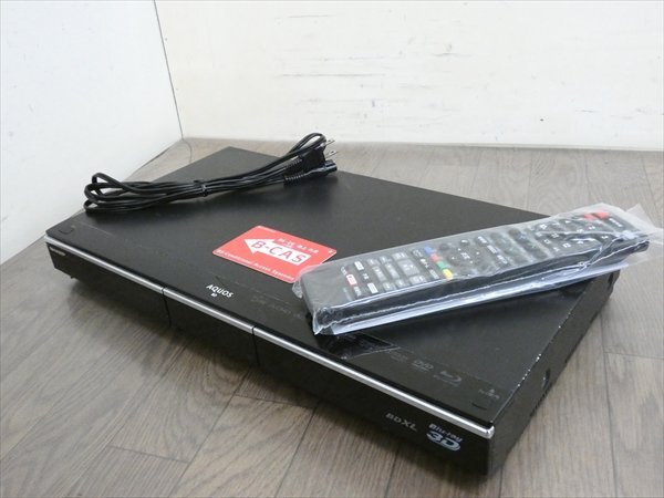 500GB☆11年☆シャープ/SHARP/AQUOS☆HDD/BDレコーダー☆BD-HDW75☆リモコン付☆2番組同時録画☆3D対応機 管SA9188拍卖
