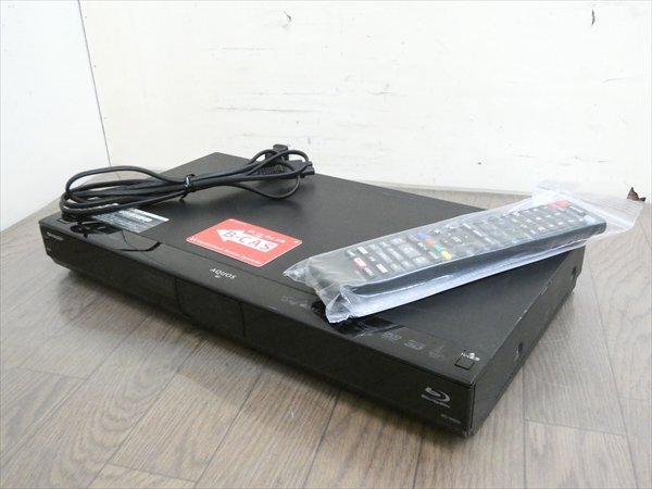 500GB☆13年☆シャープ/SHARP/AQUOS☆HDD/BDレコーダー☆BD-W520☆リモコン付☆2番組同時録画☆3D対応機 管SA9183拍卖