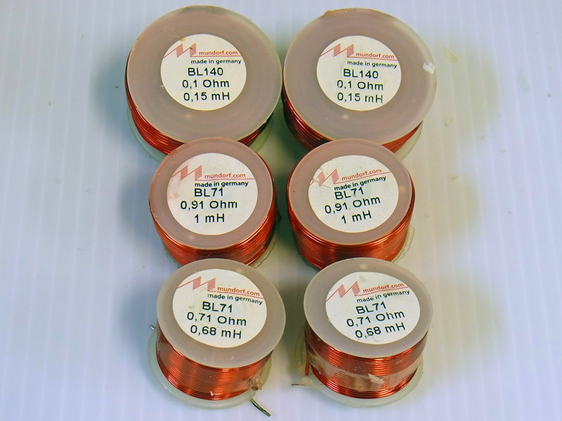 MUNDORF ムンドルフ 空芯コイル BL71 x4、BL-140 x2 計6個セット メーカー製ネットワーク取り外し品拍卖