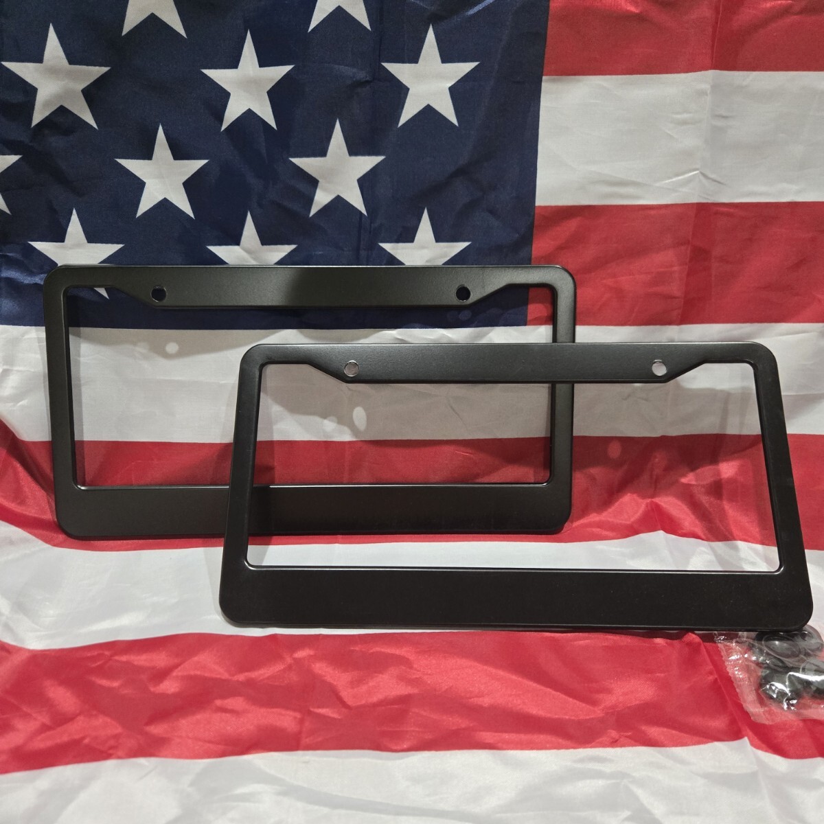 usナンバーフレーム 無地2枚拍卖