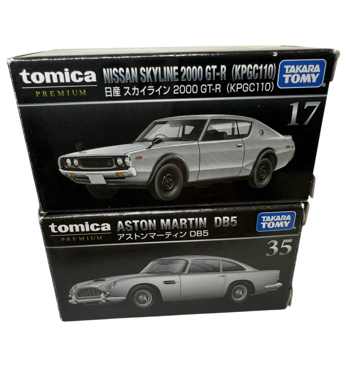●S7-10-309 TOMICA PREMIUM 『ニッサン スカイライン GT-R』『アストンマーティン D85』2台 おまとめ ほぼ未使用 1/64拍卖