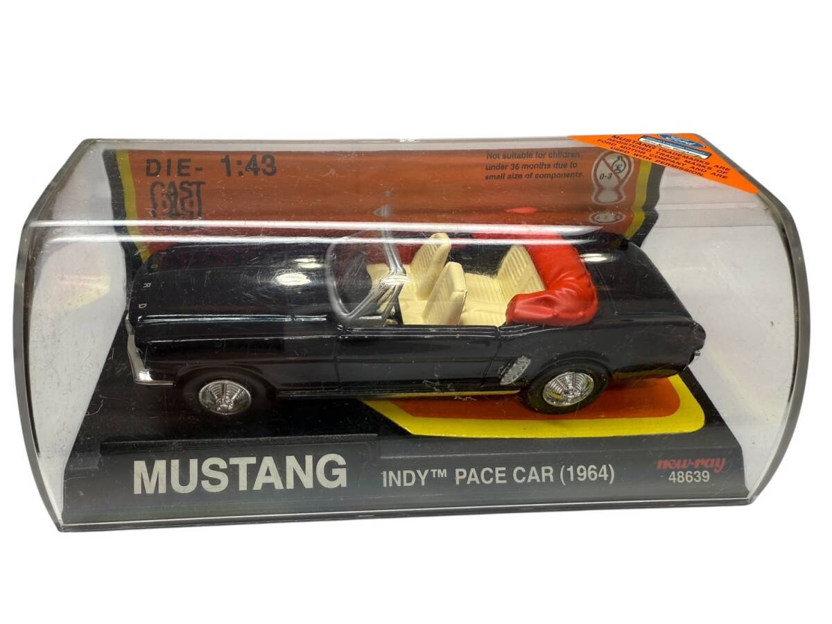 ●S7-10-301 New-Ray社製 ダイキャストモデル『1964年 フォード マスタング インディ ベスカー』1/43スケール ミニカー拍卖