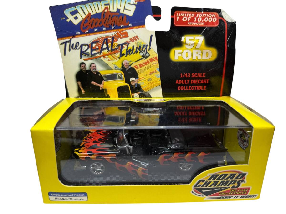 ●S7-10-331 ロードチャンプス『‘57 FORD』ダイキャストモデル 1/43スケール 10000個限定 ミニカー保管品拍卖