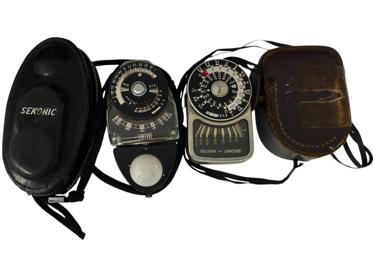 ●S7-10-483『セコニック スタジオデラックス L-28c』『セコニック マスター L-104』露出計 2点 まとめ 中古品 現状品拍卖