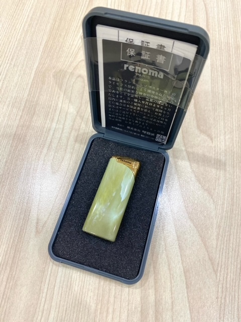 FS7-9-79 美品 ライター ガスライター RENOMA レノマ サロメ JAPAN 箱付き 着火未確認 保管品拍卖