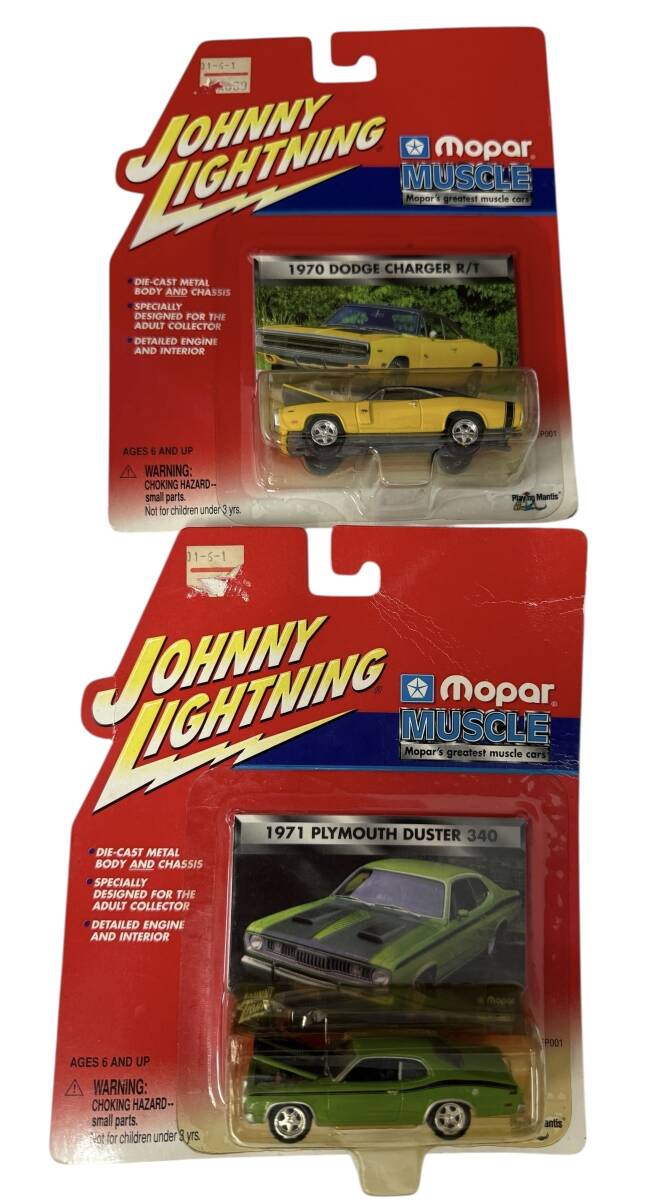 ●S7-10-375 ジョニーライトニング MOPAR MUSCLE『1970 DODGE CHARGER R/T』『1971 PLYMOUTH DUSTER 340』2台 おまとめ 未開封拍卖