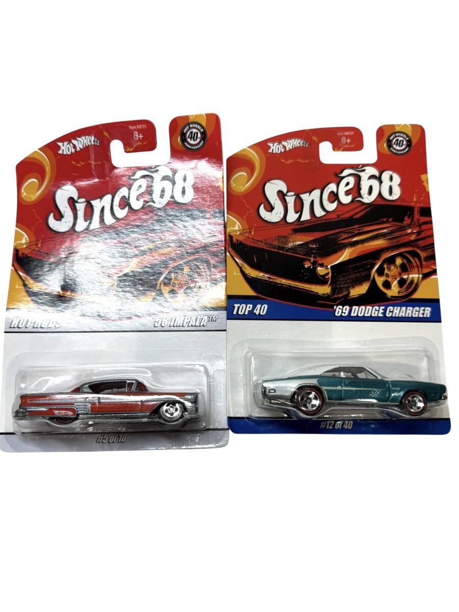 ●S7-10-285 ホットウィール Since “68 ‘58 IMPALA TM ‘69 DODGE CHARGER 2台おまとめ 未開封拍卖