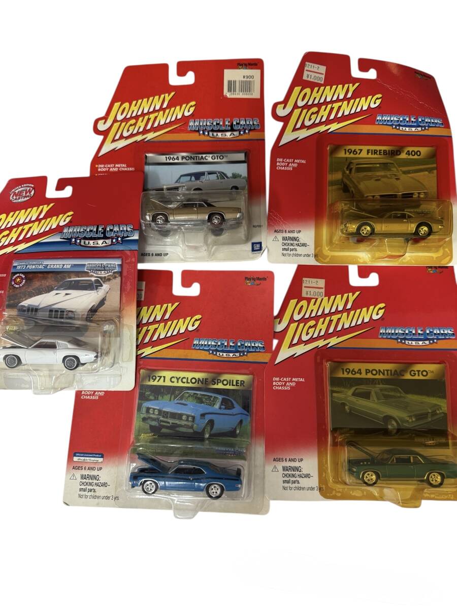 ●S7-10-371 ジョニーライトニング MUSCLE CARS USA 5台おまとめ 未開封拍卖