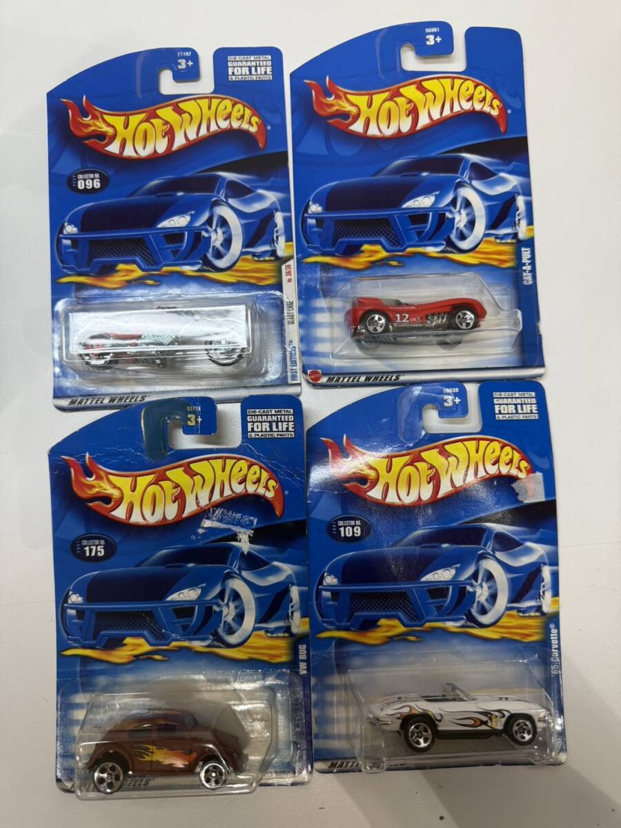 ●S7-10-422 ホットウィール『ブラスト・レーン』『CAT-A-PULT』『VW BUG』『‘65 コルベット』4台おまとめ 未開封拍卖