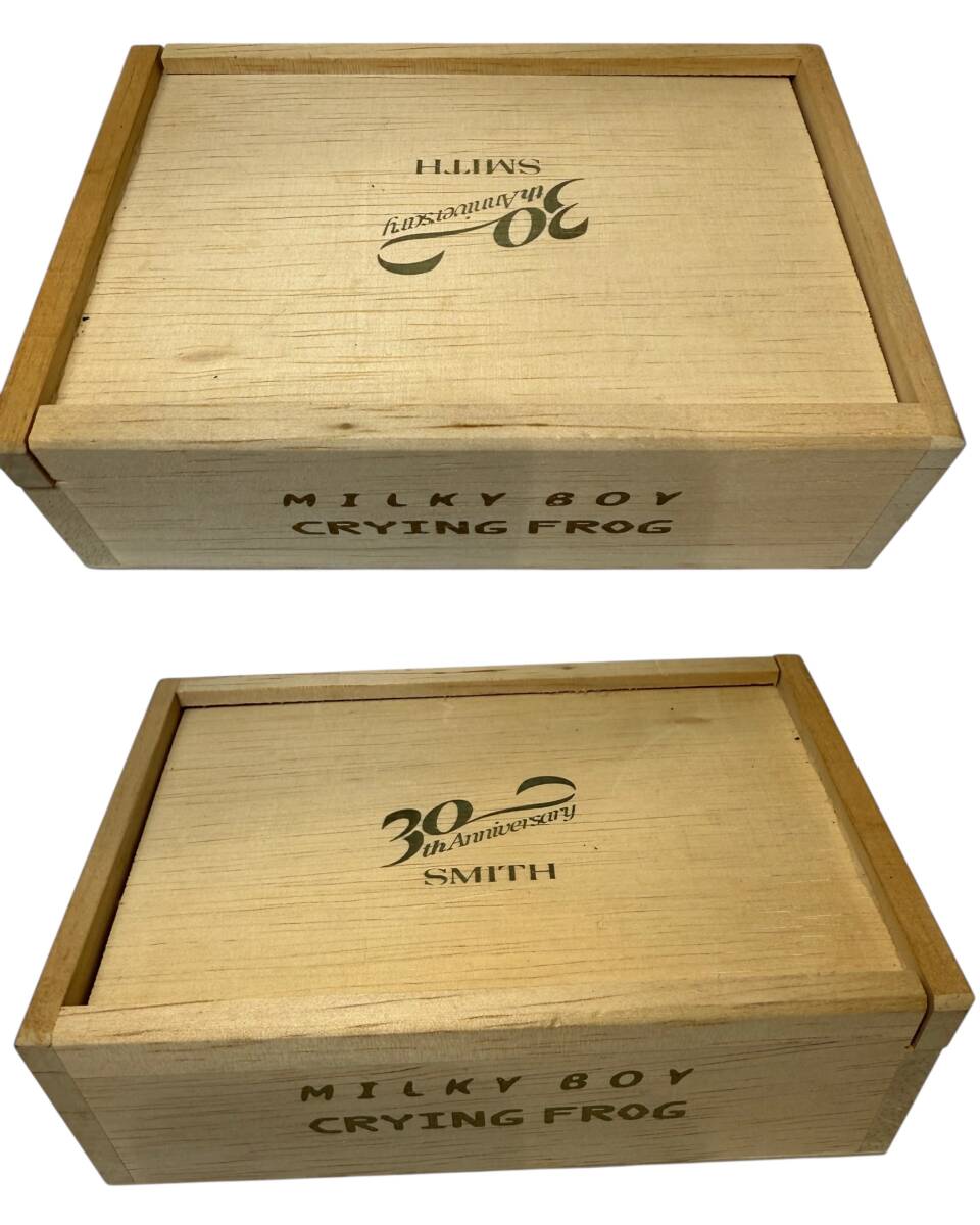 ●H7-10-101 30周年アニバーサリー ミルキーボーイ クライングフロッグ OR オレンジ ハトリーズ スミス 記念ルアー 未使用品拍卖