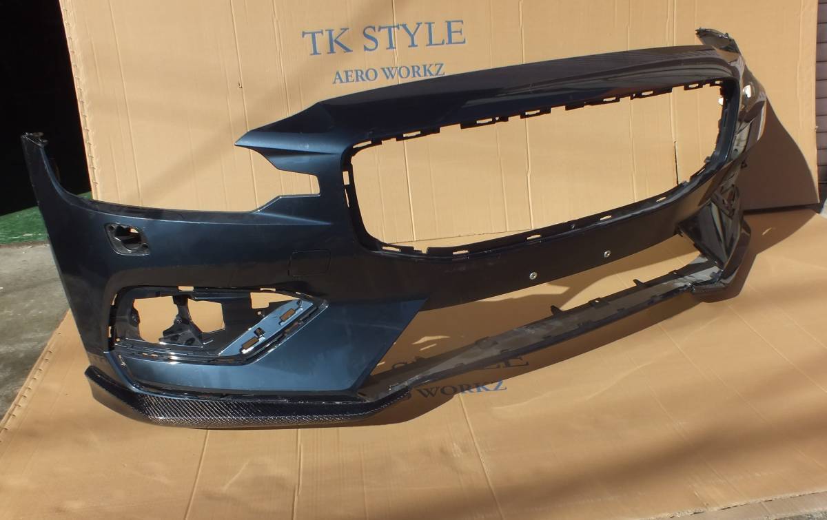 新品 ボルボ V60 S60 ZB カーボンフロントスポイラーFS 左右セット フロントリップ エアロワークス拍卖