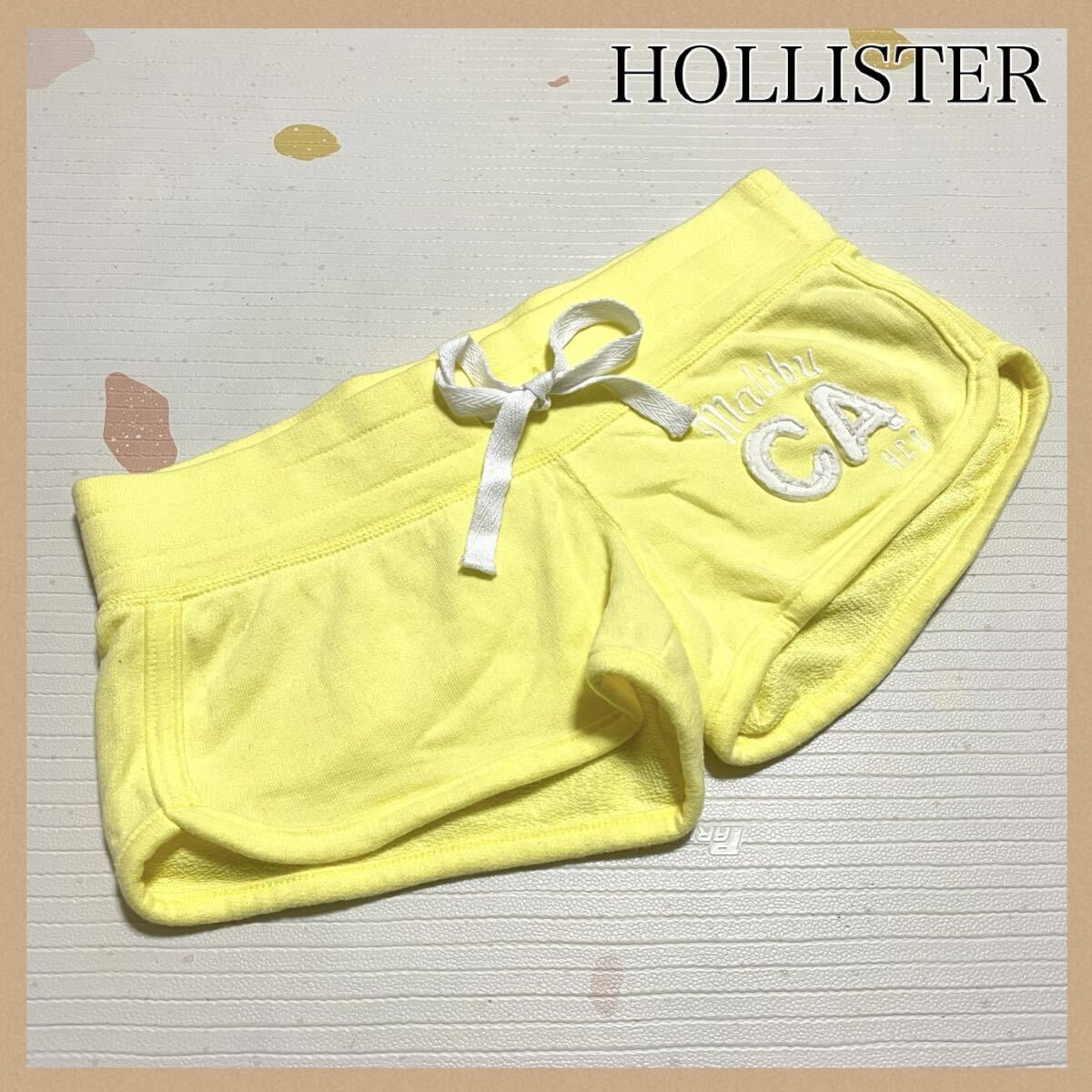 HOLLISTER ホリスター ショートパンツ XS イエロー 黄色 レディース拍卖