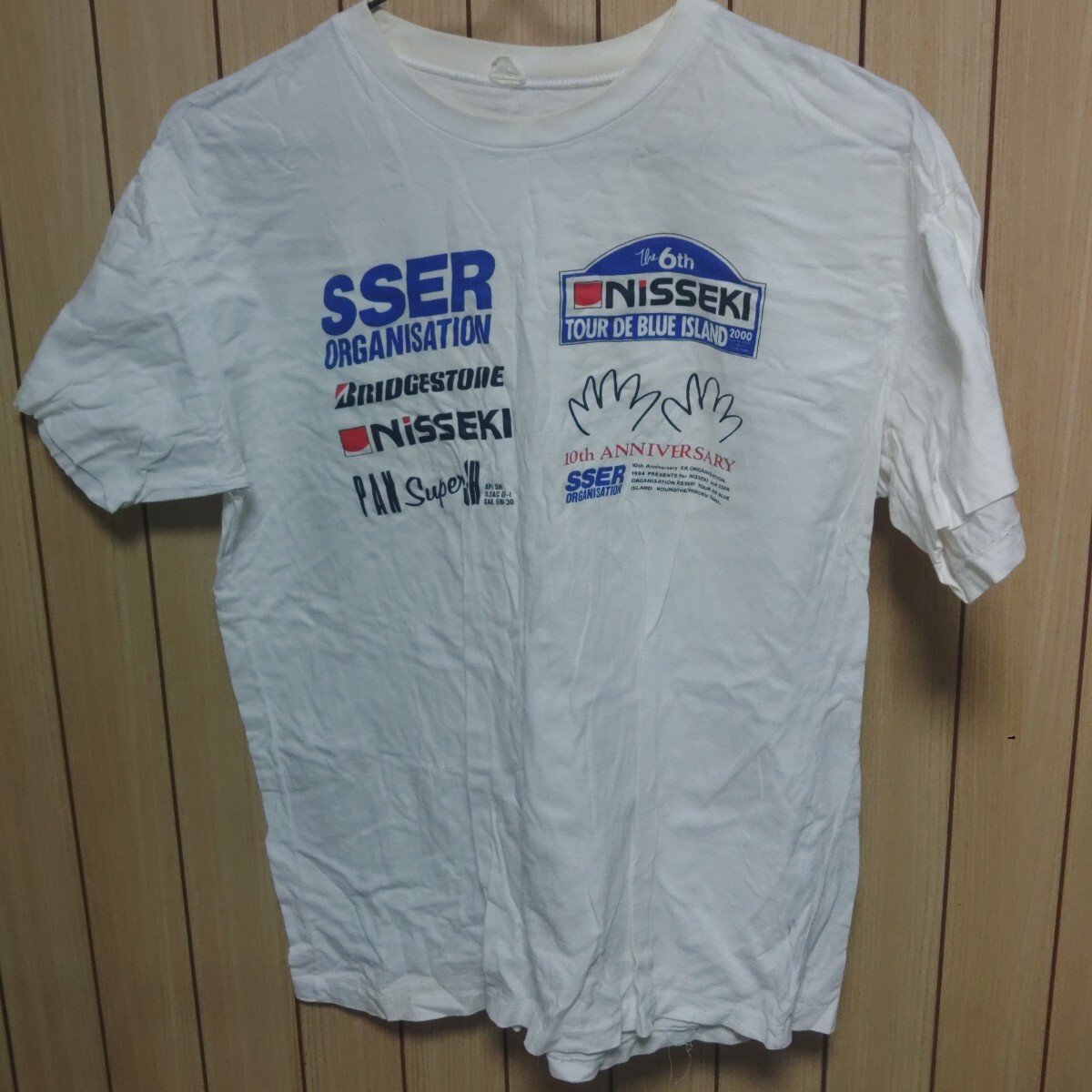Tシャツ 2000年TBI 参加記念Tシャツ サイズL 中古品 SSER ラリー コマ図 ビンテージ拍卖