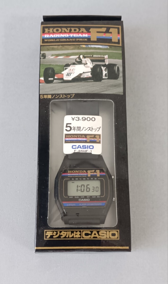 ジャンク 新品 未使用 デッドストック CASIO カシオ デジタル 腕時計 ホンダ F1 チプカシ クロノグラフ  稼働品 レア 希少拍卖