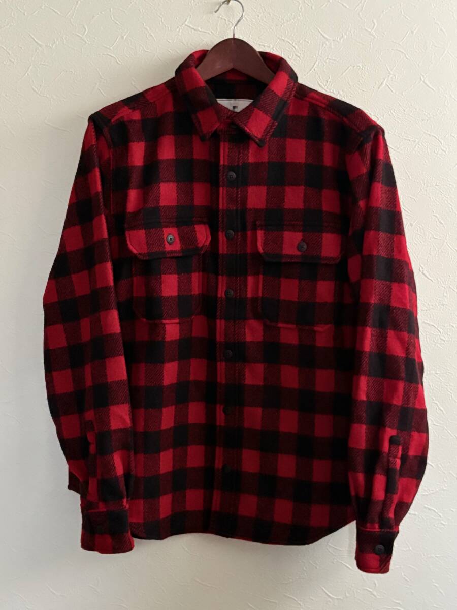 【新品】WOOLRICH ウールリッチ MADE IN USA レア バッファローチェック 赤 黒 ウールシャツ デットストック 未使用 大き目 秋冬 高級拍卖