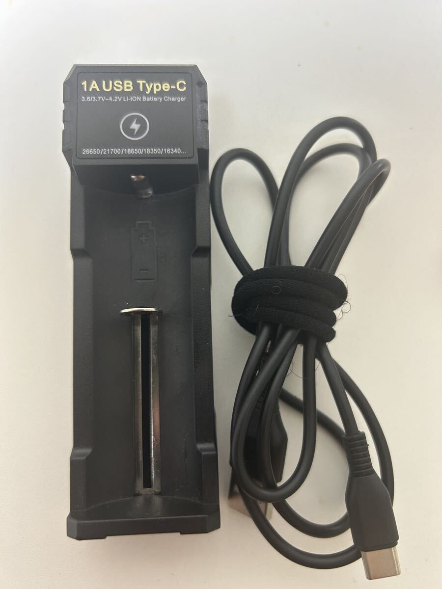 1A USB Type-C リチウムイオンバッテリーチャージャー(ケーブル付き)拍卖