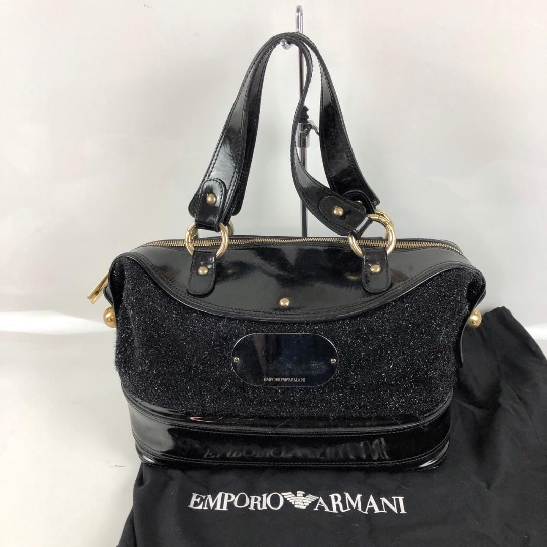EMPORIO ARMANI エンポリオアルマー ハンドバッグ ブラック 鞄 かばん バッグ レディース メンズ ブランド拍卖