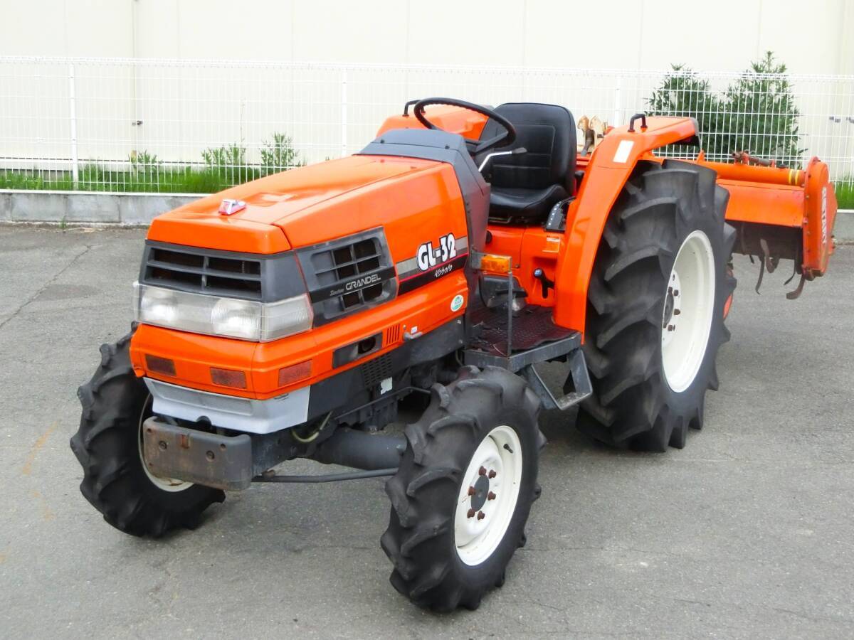 山形 クボタ トラクター GL32 1513時間 32馬力 自動水平 自動深耕 4WD 倍速ターン 農機具市場寒河江店拍卖