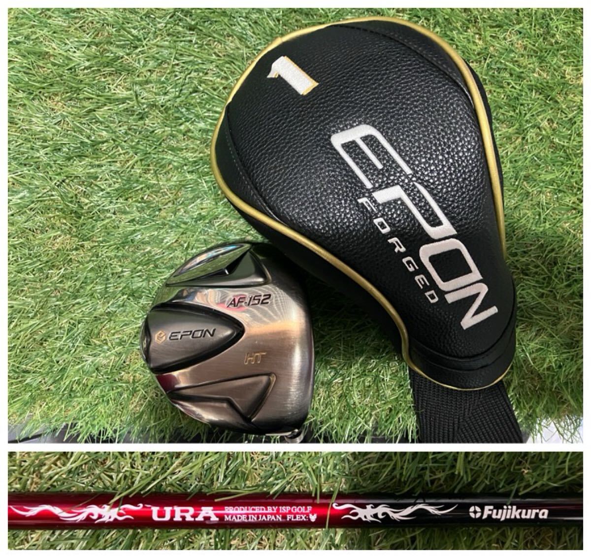 URA GOLF × Fujikuraシャフト シャフト重量50g CPM220 トルク4.8 先中調子 EPON AF152 HT 10.5° PALMAX付き 1W ドライバー 遠藤拍卖