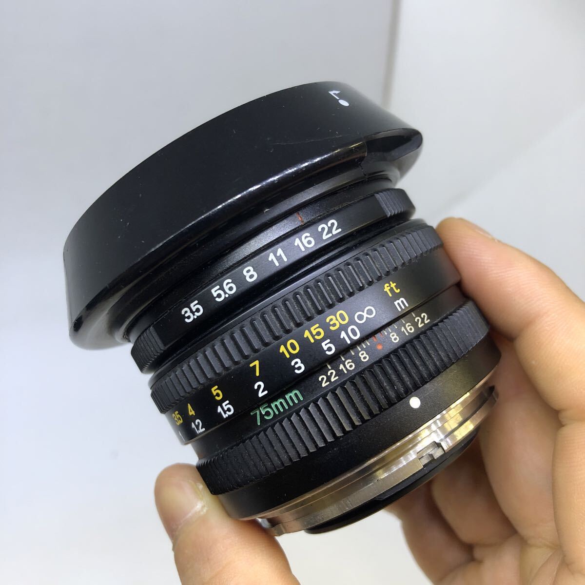 Mamiya G 75mm F3.5 L マミヤ MFレンズ ブラック 動作未確認 ジャンク拍卖
