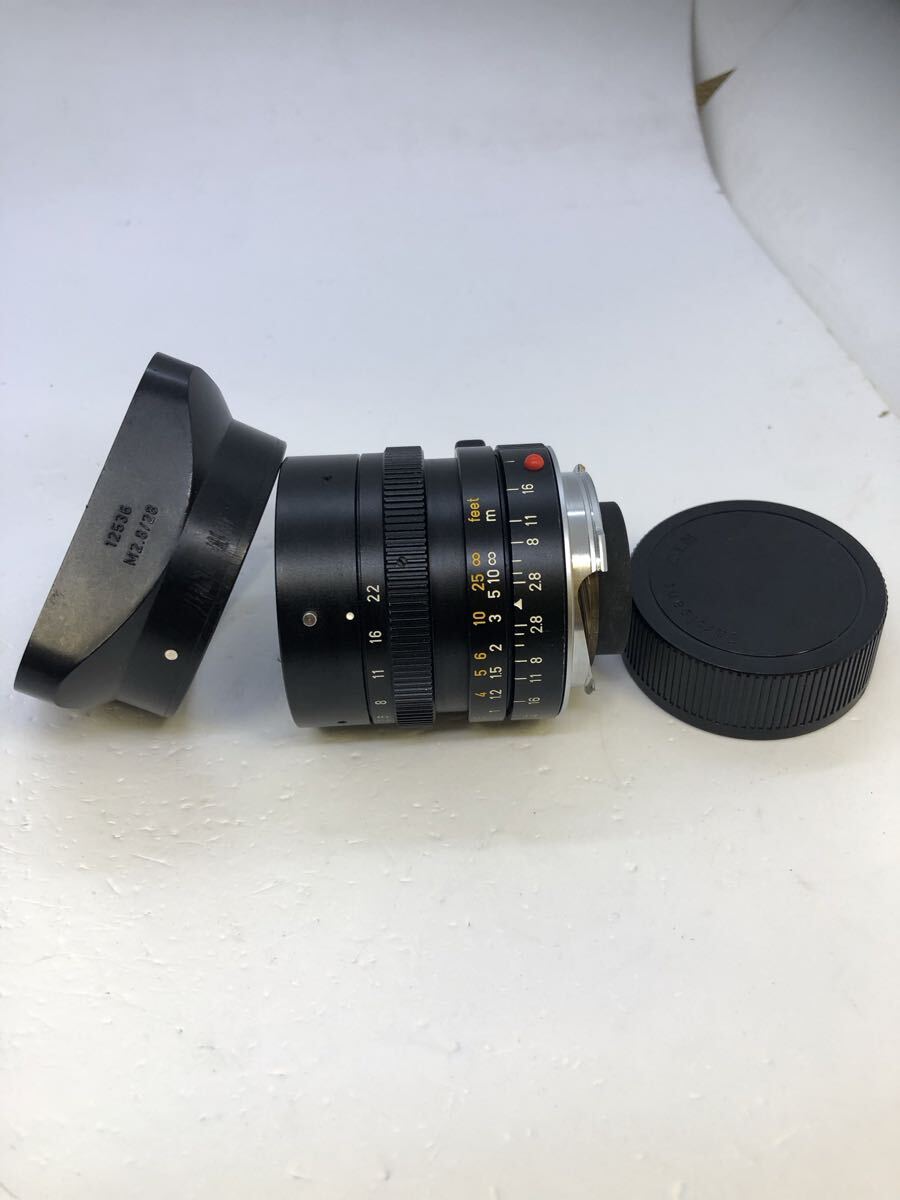 ★美品★安心動作保証付き★ Leica ELMARIT-M ライカ エルマリート M 28㎜ F2.8 第三世代 フード付き拍卖