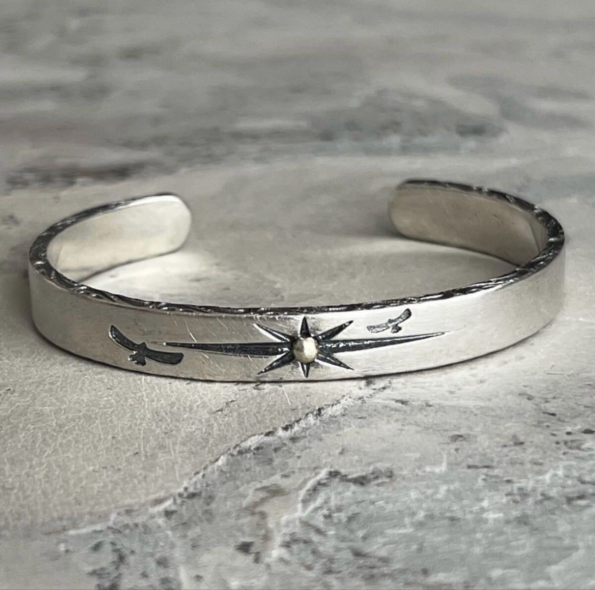 バングル シルバー アンティーク ヴィンテージ イーグル 刻印 SILVER VINTAGE ブレスレット拍卖