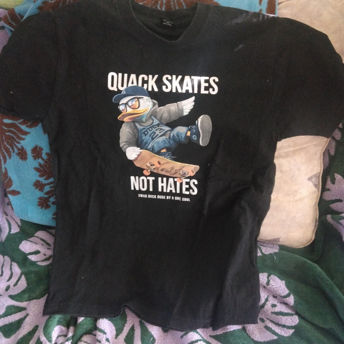 【CC】 Tシャツ■サイズM■アヒル■スケボー柄拍卖