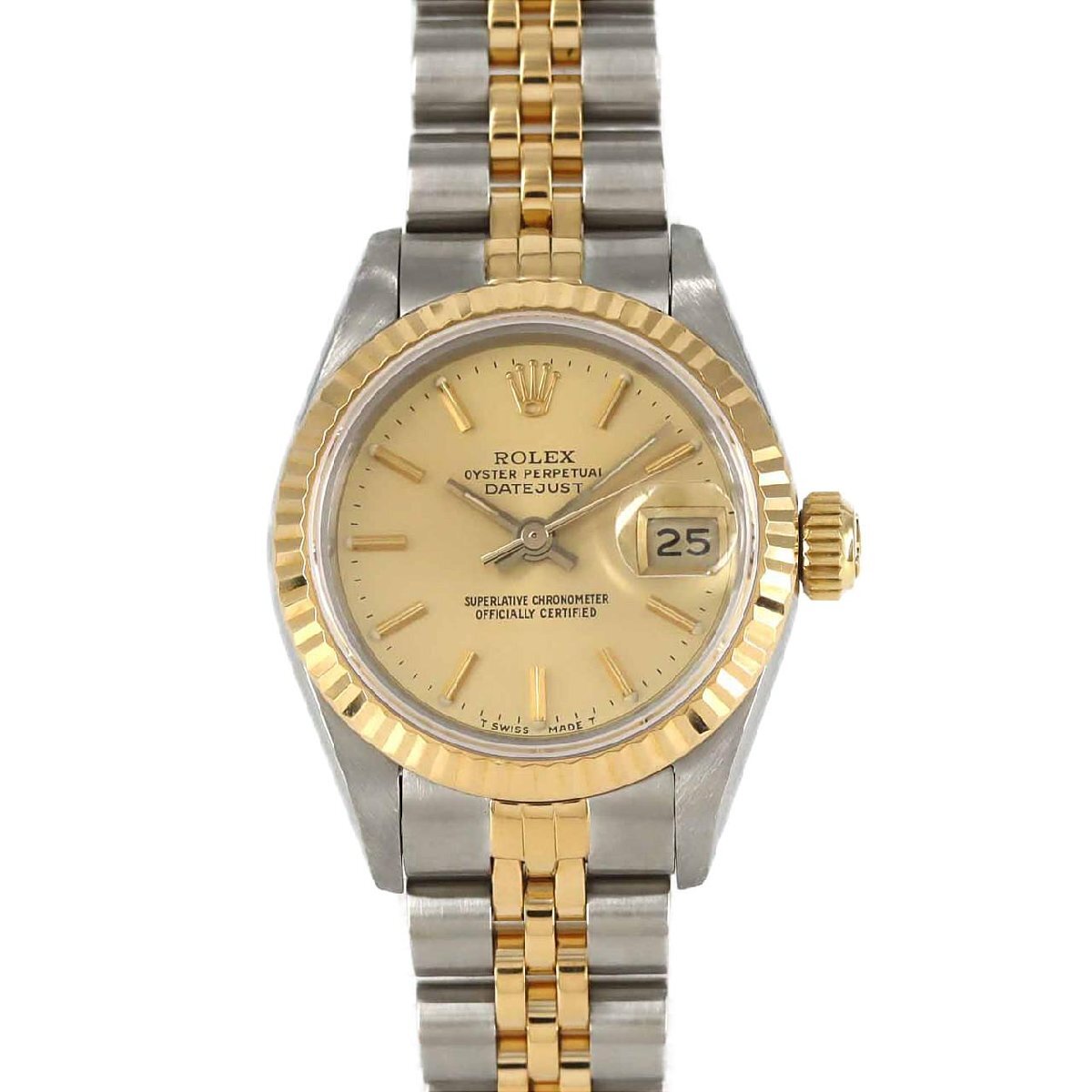 ロレックス デイトジャスト 69173 SSxYG 自動巻 R番拍卖