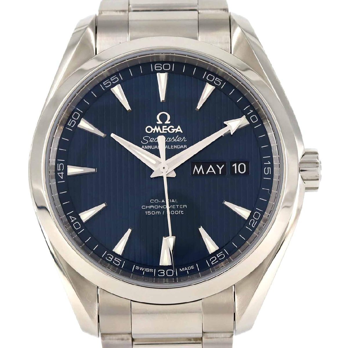 オメガ シーマスターアクアテラ アニュアルカレンダー 231.10.43.22.03.002 SS 自動巻拍卖