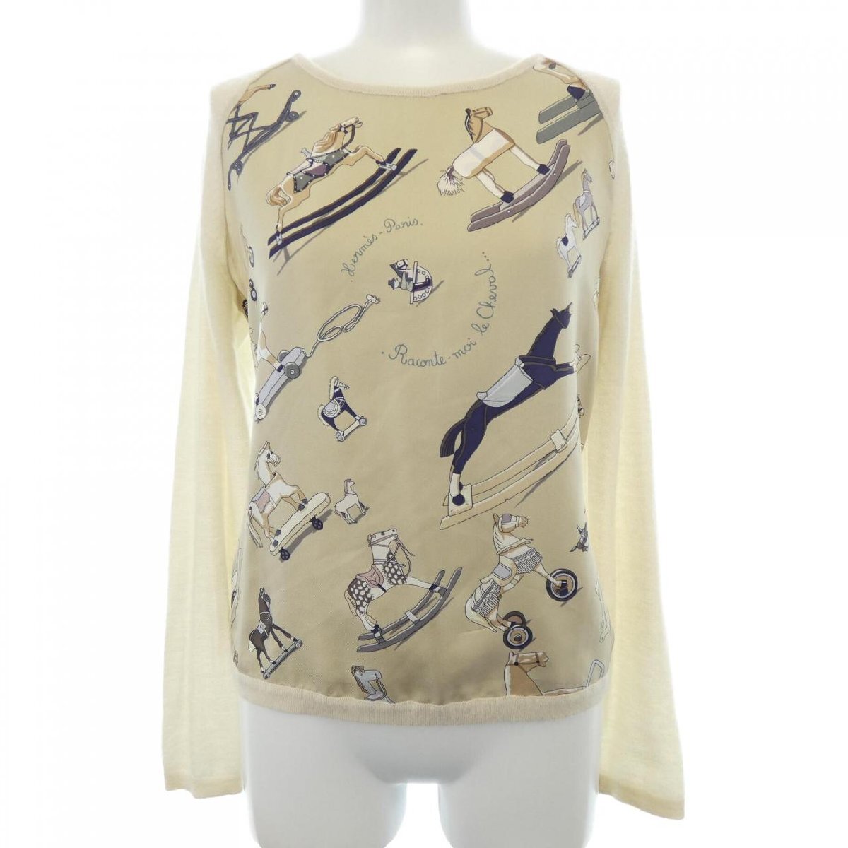 エルメス HERMES RACONTE MOI LE CHEVAL ツイルレーヌ. ニット拍卖