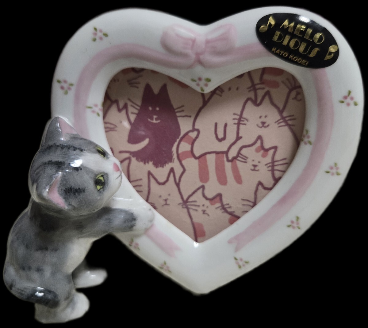 ★ハート型ミニフォトスタンド★オルゴール付き(サザンオールスターズ/YaYa)★猫拍卖