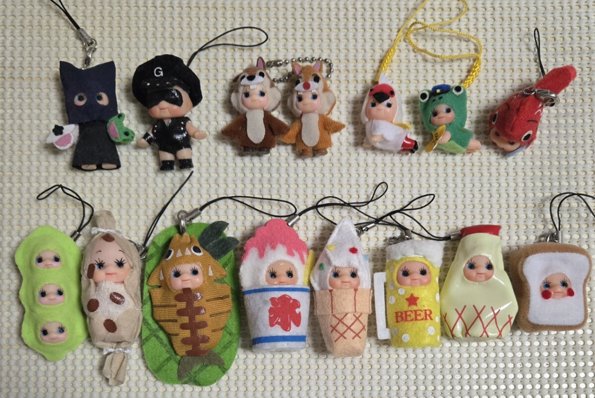 ★キューピーストラップ・ボールチェーン・ねつけ★14 種セット★レイザーラモンHG★パペットマペット★チップとデール他拍卖