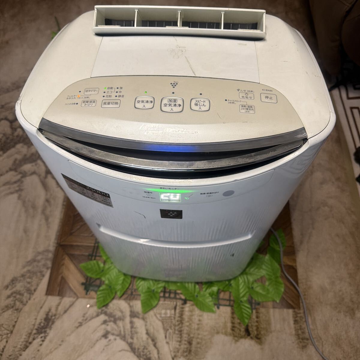 中古:加湿空気清機.SHARP KI-BX85-W拍卖
