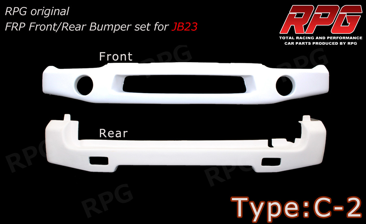 【沖縄・離島への配送不可】決算セール ジムニー JB23 FRP フロント リア バンパーセット タイプ C-2拍卖