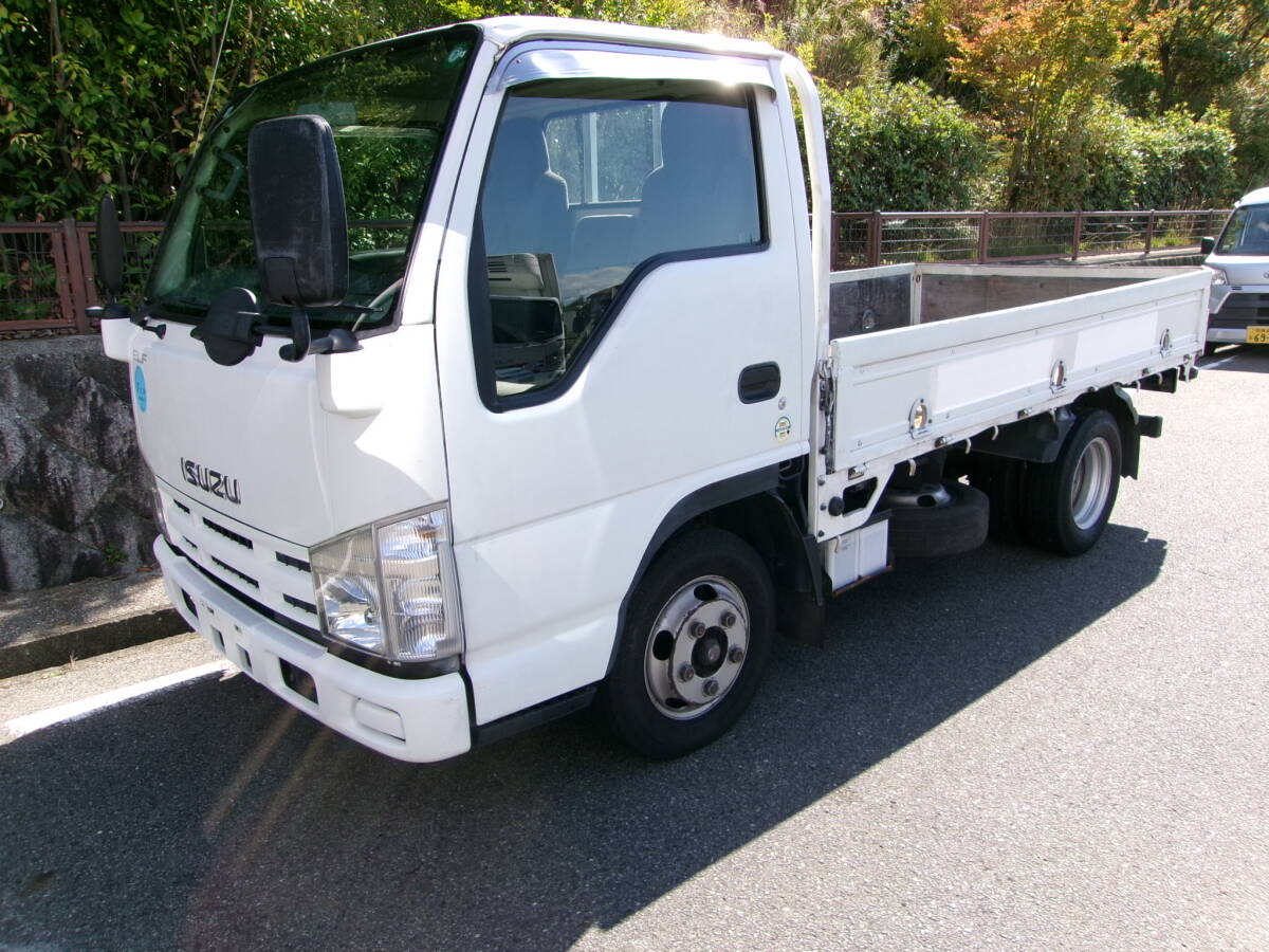 H21年式エルフ☆標準平ボディ☆3ペダル5速☆荷台床鉄板張☆最大積載量2000kg☆ETC☆エンジン4JJ1☆ディーゼル車☆予備検査付拍卖