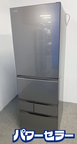 高年式!2022年製! 東芝 TOSHIBA ノンフロン冷凍冷蔵庫 5ドア 465L GR-U470GZ(ZH) アッシュグレージュ 中古家電 店頭引取歓迎 yR10144拍卖
