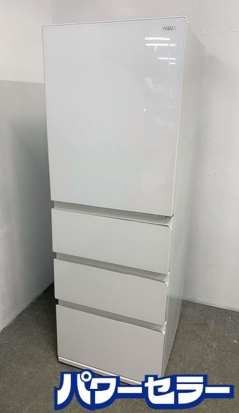 2023年製 AQUA/アクア 4ドア冷蔵冷凍庫 430L Delie 右開き ガラスドア AQR-VZ43P クリアウォームホワイト 中古家電 店頭引取歓迎 uR10177拍卖