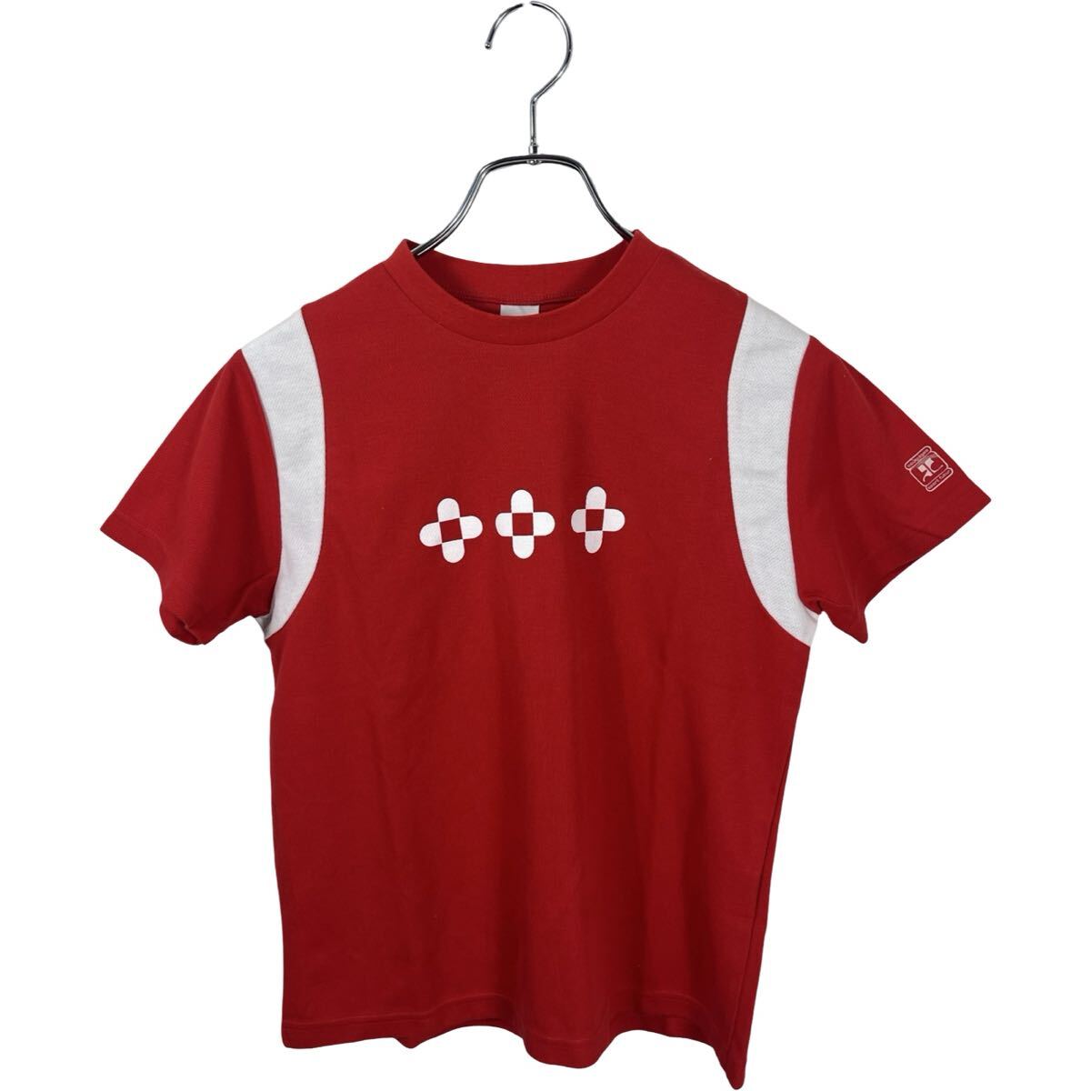 新品 courreges クレージュ レディース レッド 半袖tシャツ トップス カットソー 38拍卖