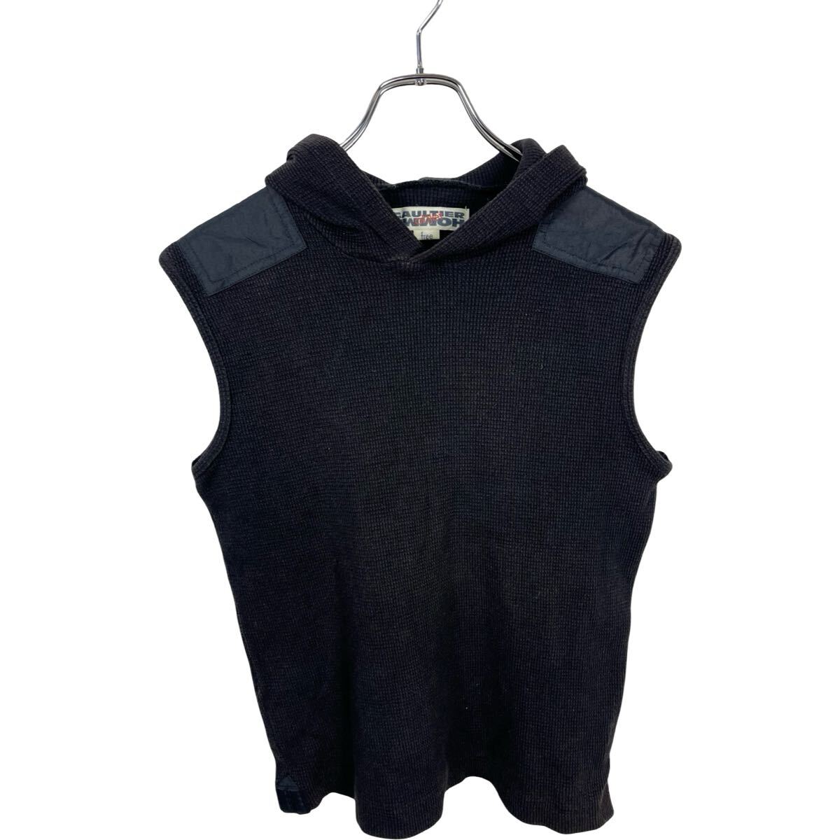 Jean-Paul GAULTIER ジャンポールゴルチエ メンズ ノースリーブ 素材切り替え パーカー カットソー トップス フード拍卖