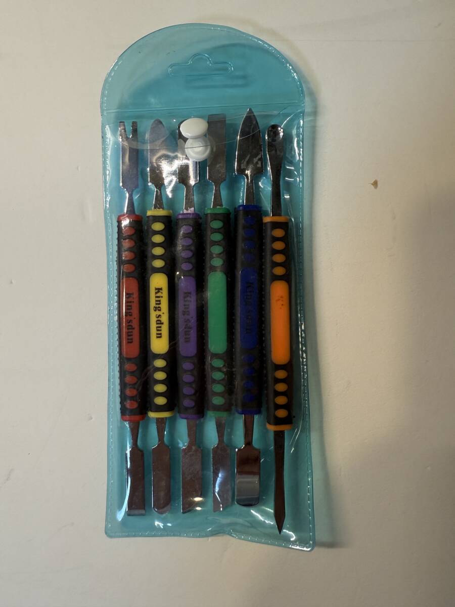 6本組 両頭 パーツオープナー ヘラセット Phone Pad スマホ コンプーター PC 修理 分解ツール 開腹工具 拍卖