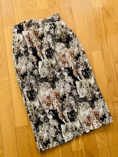 ゴブラン織り ネコのスカート 猫 ねこ Bleu Bleuet ブルーブルーエ拍卖