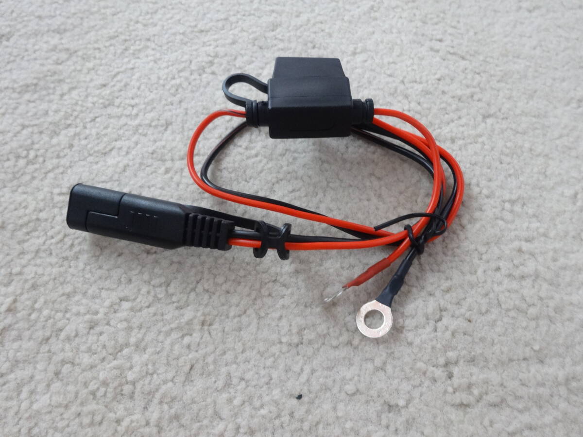 新品未使用 SAE端子 バイク 2バッテリーコネクター 充電ケーブル コネクタケーブル リング端子 バッテリー 充電器 延長コード拍卖